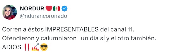 Ofensas sobre decisión de Canal 11