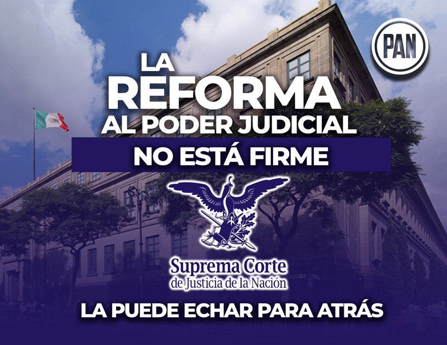 PAN contra reforma judicial