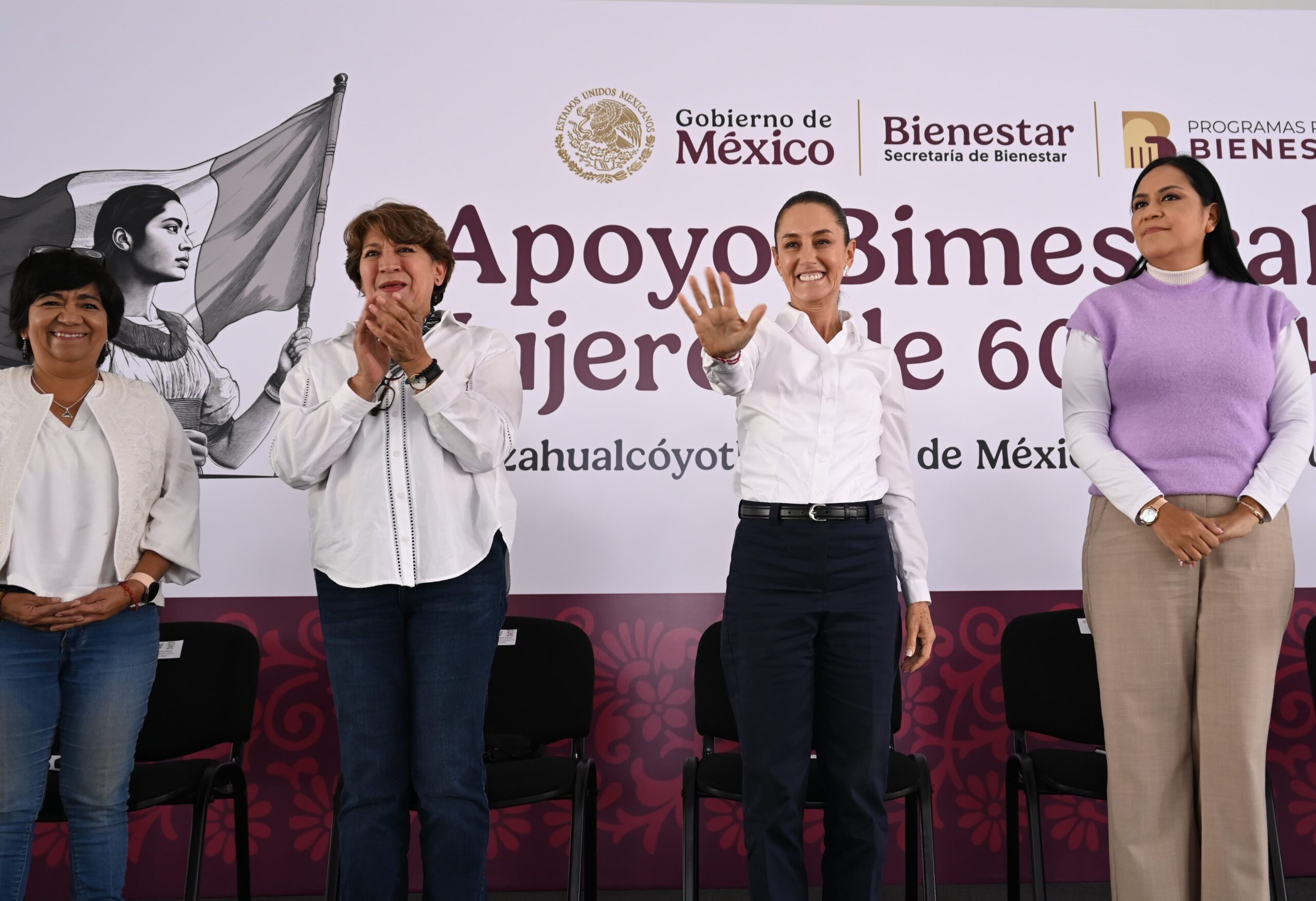 Reunión de Delfina Gómez y Claudia Sheinbaum