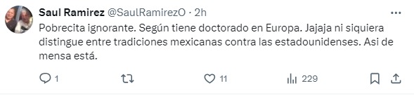 Sandra Cuevas ignorante