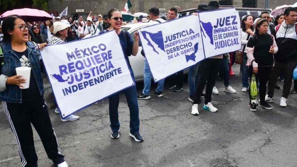 Vocera del Poder Judicial encabeza marchas