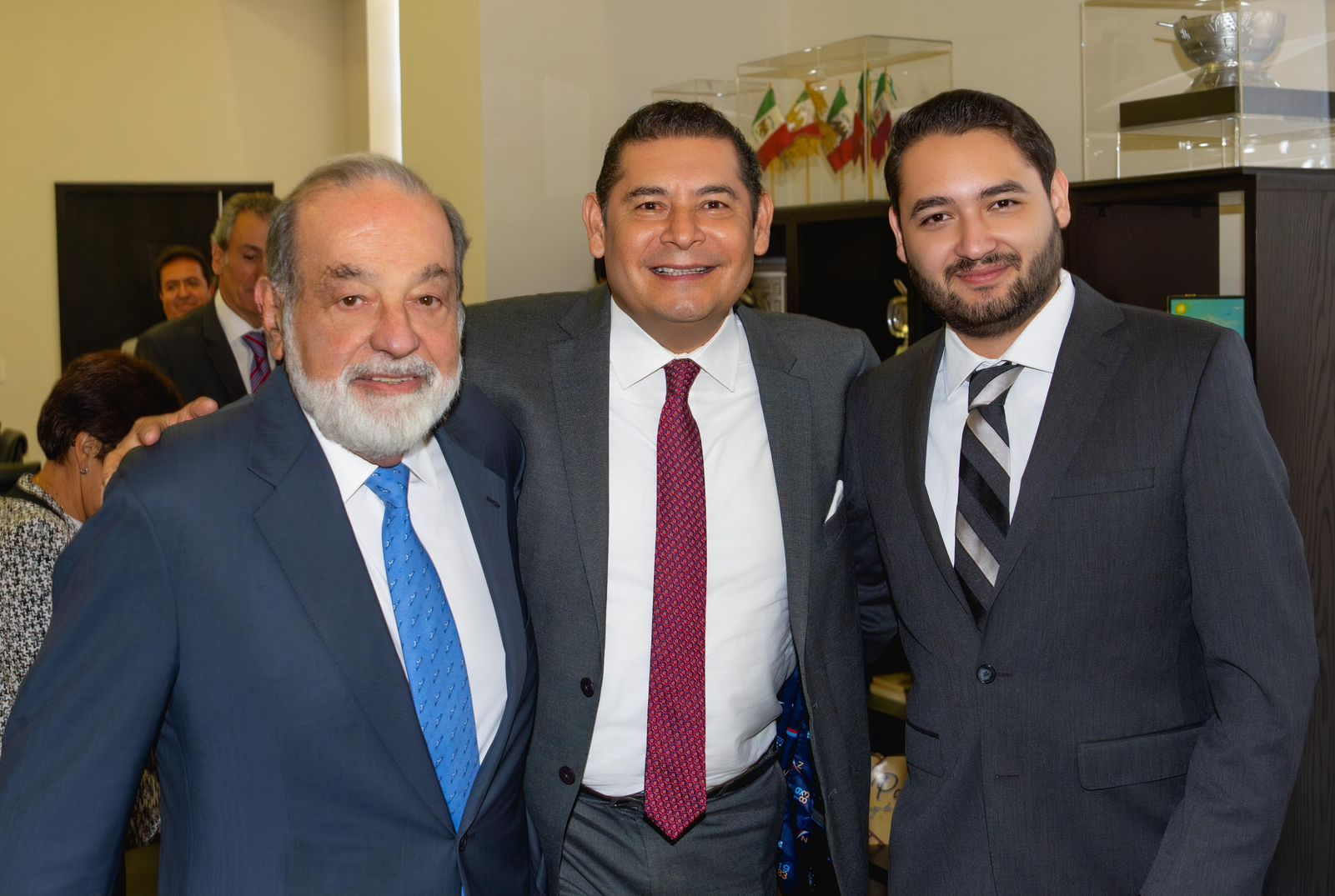 Armenta con Carlos Slim