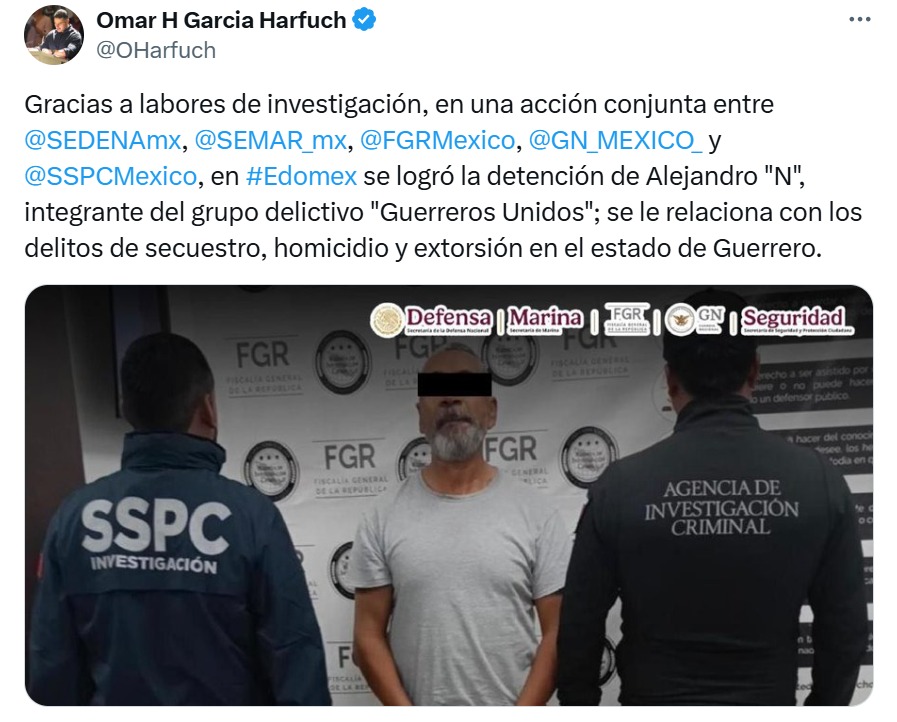 Comunicado de la SSPC detención de El Cholo Palacios