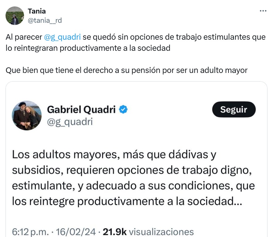 Críticas a Quadri