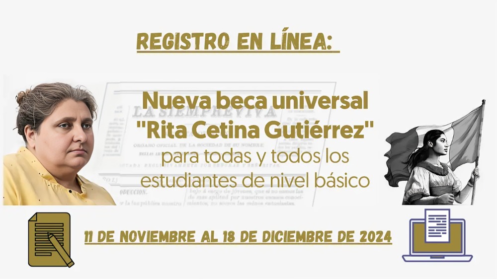 ¿Cuándo coomienza registro para Beca Rita Cetina?