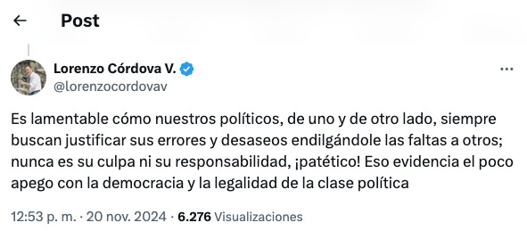 Felipe Calderón y Lorenzo Córdova se pelean por México Libre