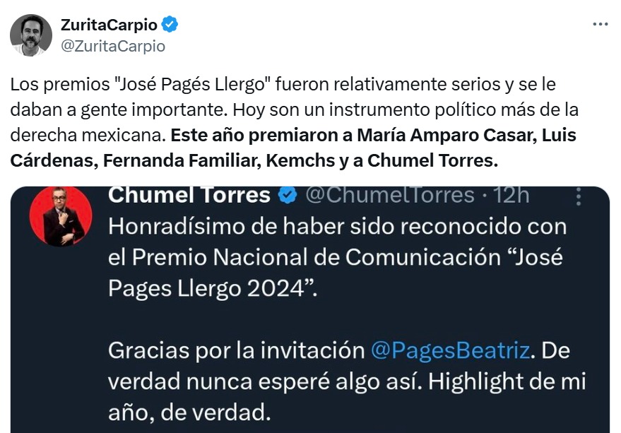 Replicas a los Premios Pagés 2024