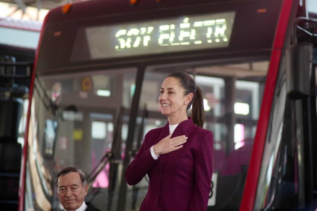 Sheinbaum autobuses eléctricos 