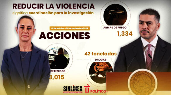 Harfuch y Sheinbaum presentan informe de seguridad