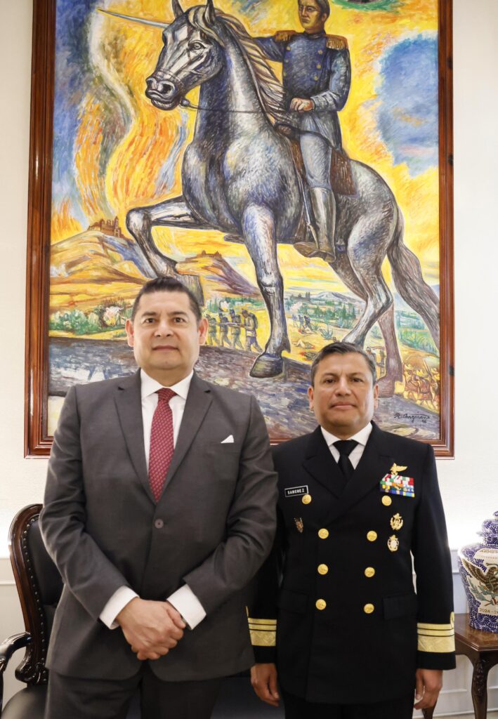 Alejandro Armenta y secretario de Seguridad