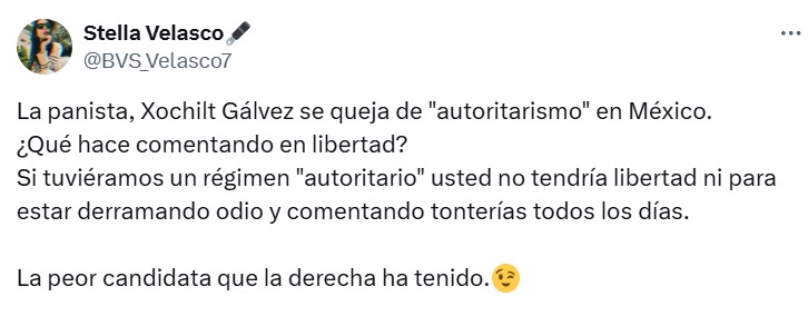 Xóchitl Gálvez criticas por autoritarismo