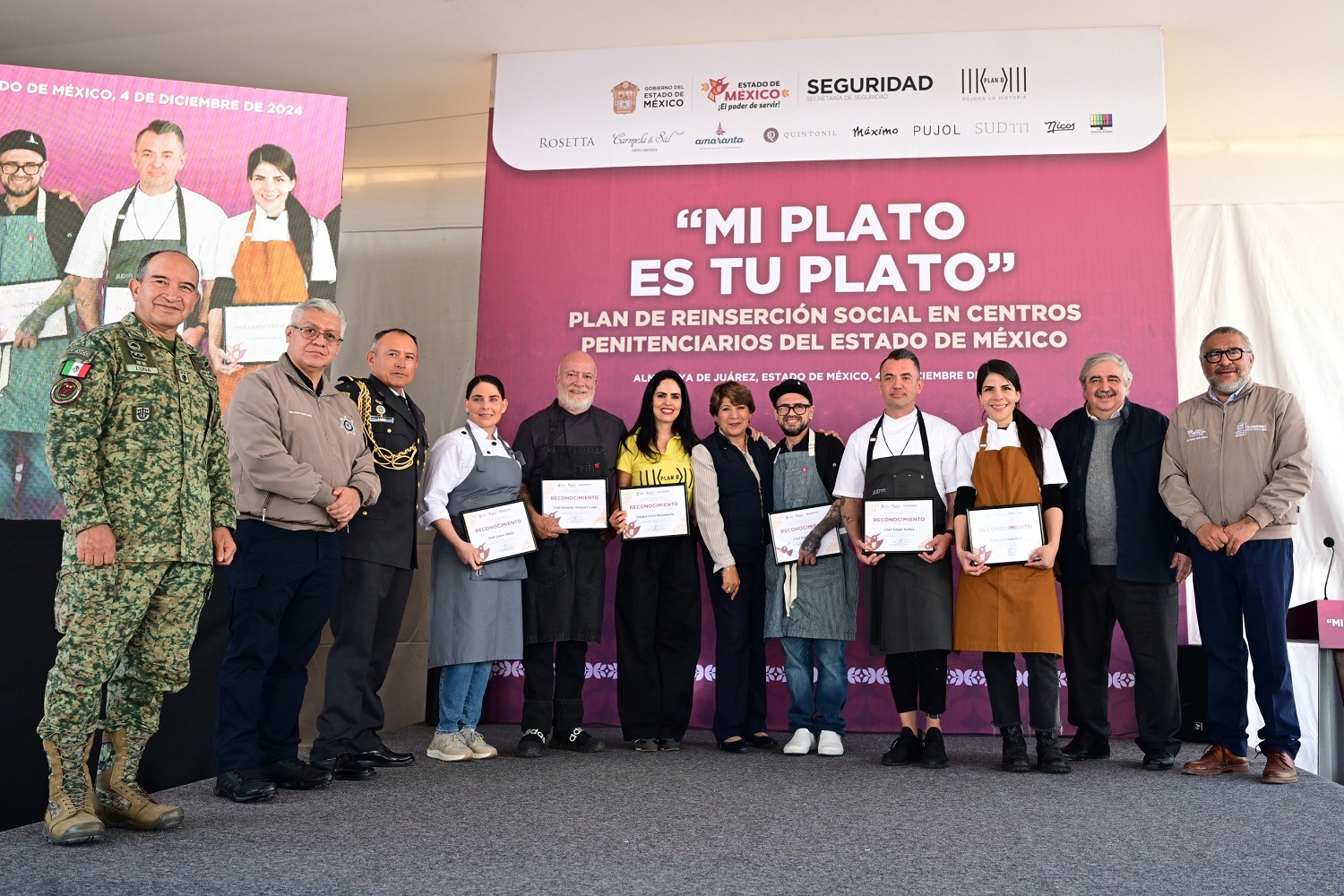 Delfina Gómez presenta el programa "Mi plato es tu plato"