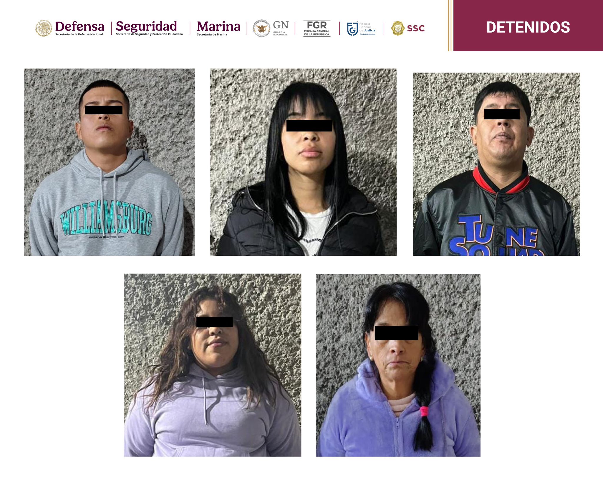 Detienen a 5 del Cartel de Tláhuac
