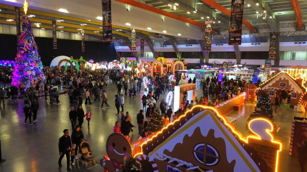 Festival navideño en Puebla