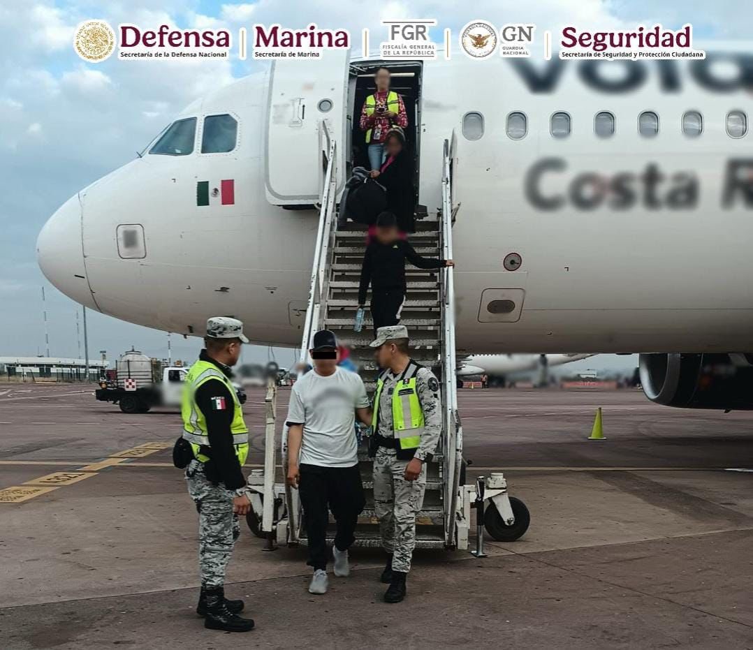 GN detiene a hombre por intento de secuestrpo de avión 