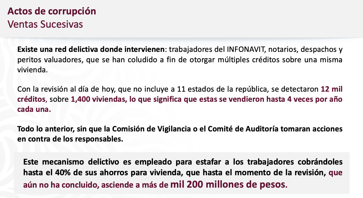 Octavio Romero exhibe red de corrupción en el Infonavit