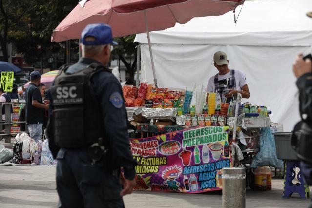 Operativo contra ambulantes en CDMX