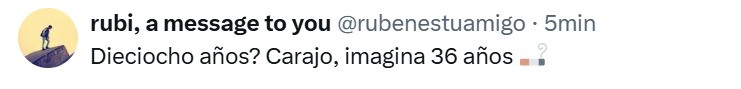 Que imagine 36 años