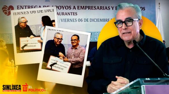 Rubén Rocha entrega apoyos a comerciantes de Culiacán