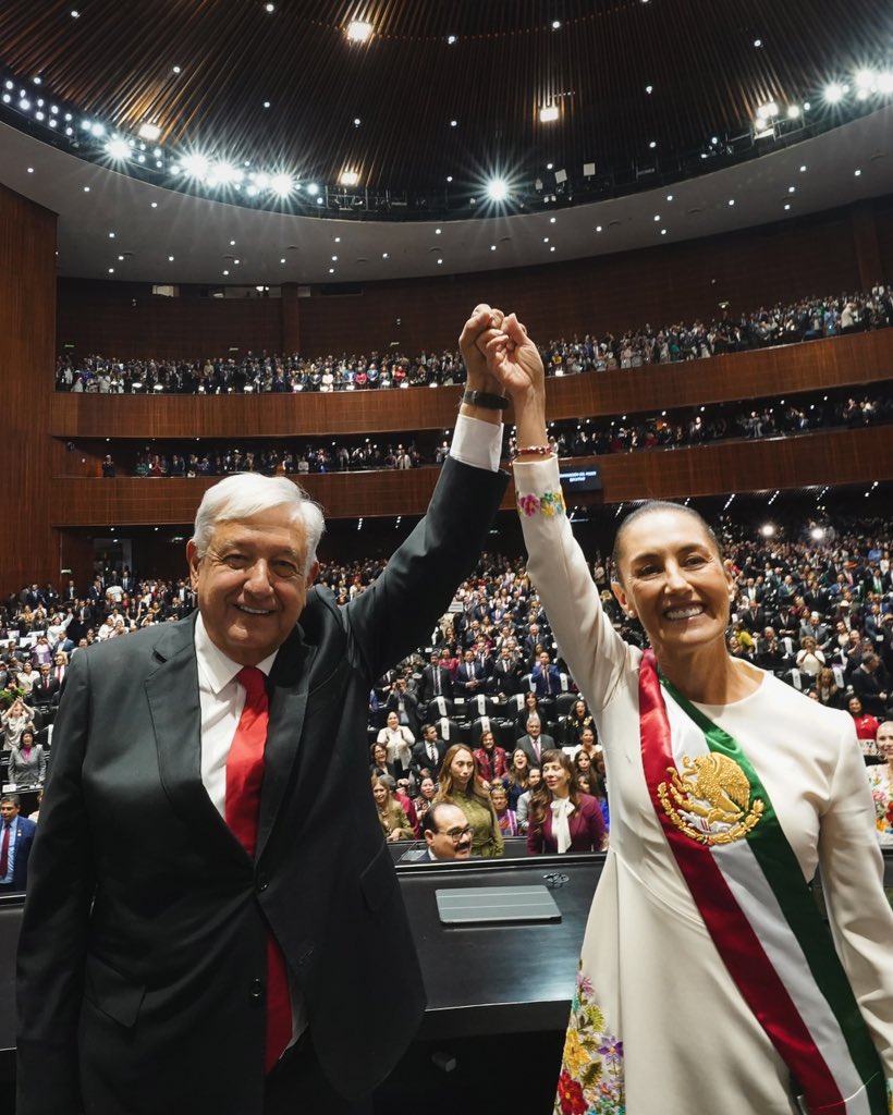 Sheinbaum y AMLO en 2024