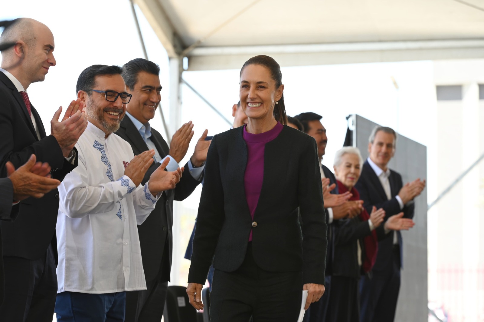 Sheinbaum y Sergio Salomón inauguran sede del IPN en Puebla