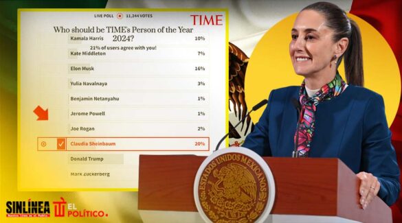 Sheinbaum, segunda favorita para reconocimiento de la revista TIME