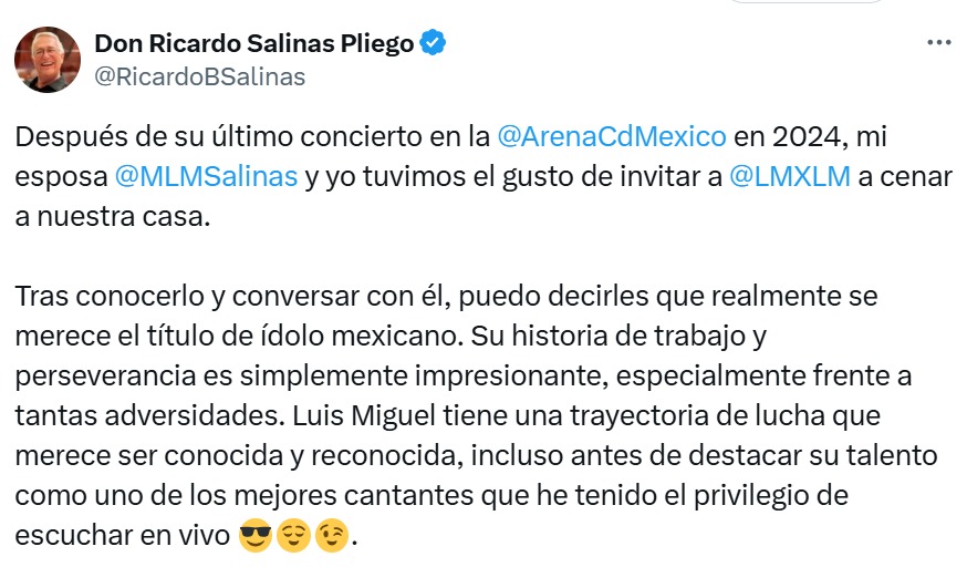 Tuit de Salinas Pliego