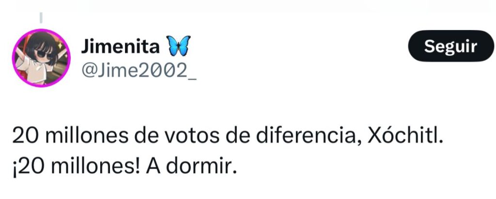 20 millones de votos de diferencia