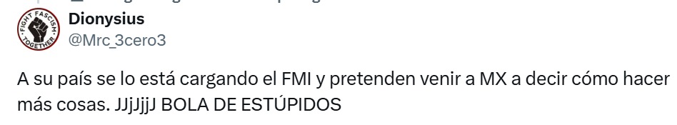 Argentica cargado por el FMI