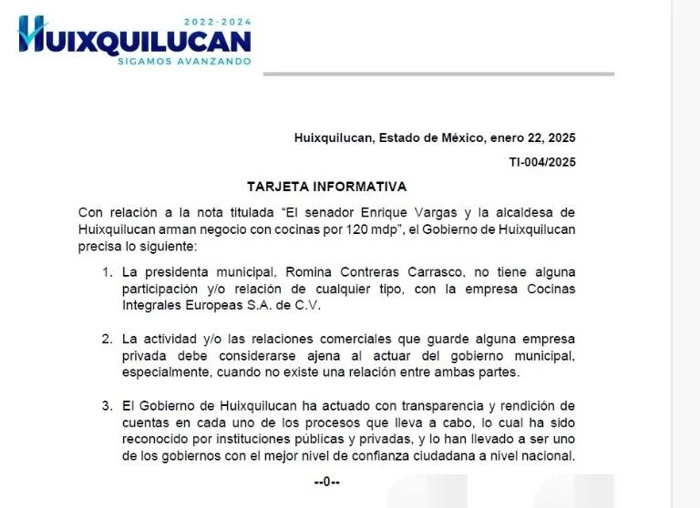 Enrique Vargas niega señalamientos de proceso