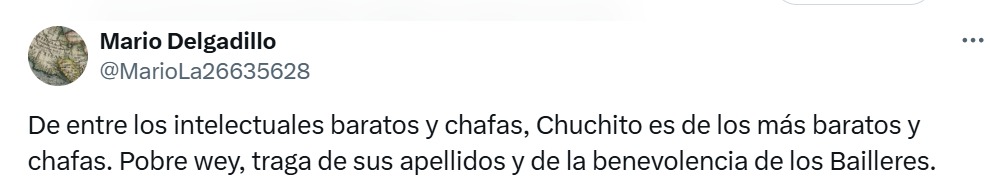 Intelectual barato y chafa