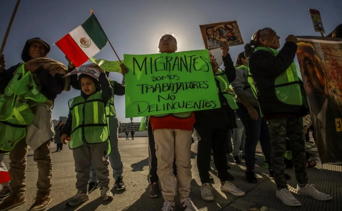 Migrantes contra Trump