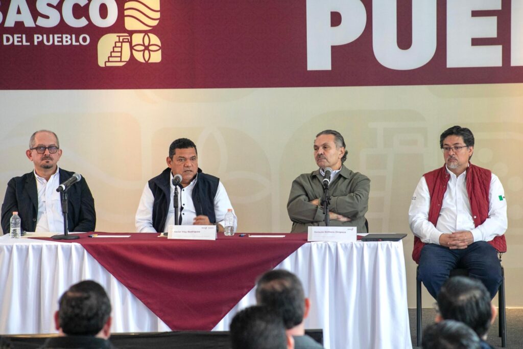Octavio Romero reuniónes Tabascos