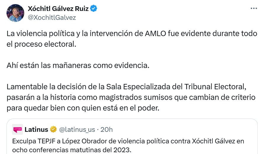 Redes de Xóchitl Gálvez