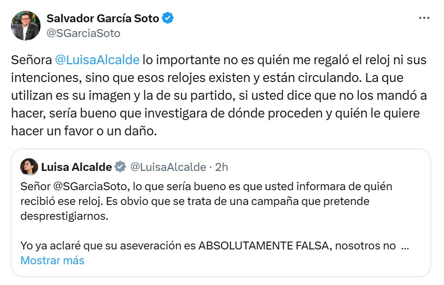 Respuesta a Luisa Alcalde