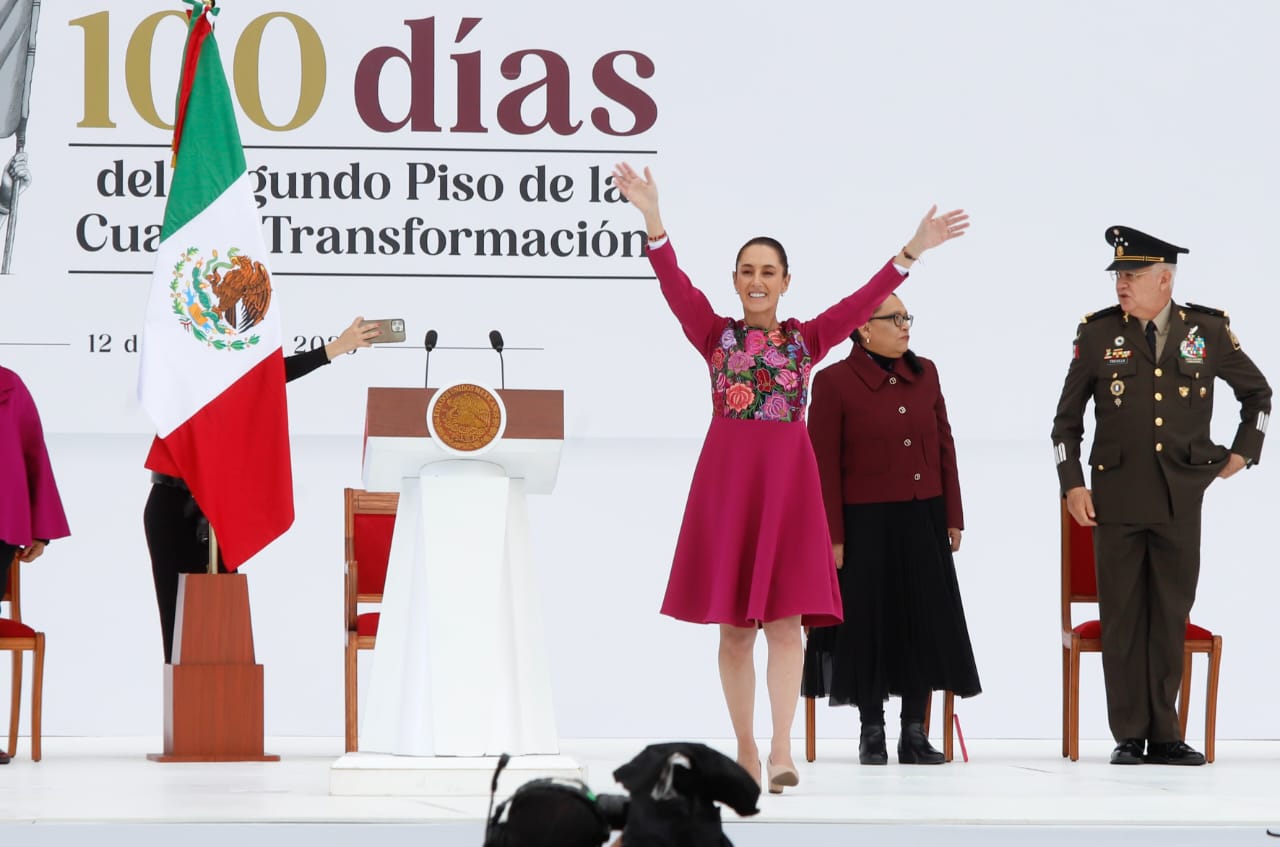 Sin Línea Mx destaca en cobertura de informe de 100 días de Sheinbaum 