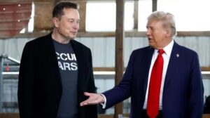 Presidente Trump y el magnate Elon Musk