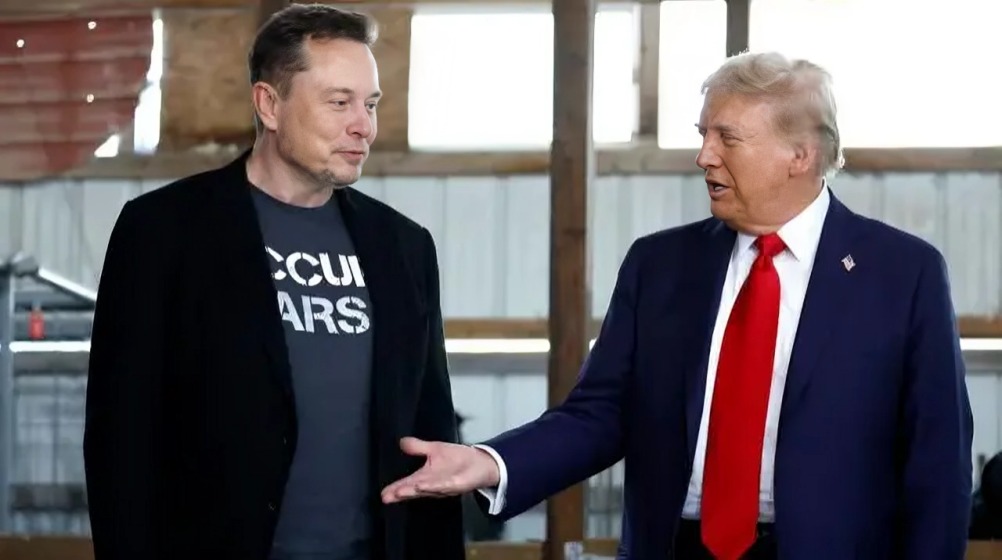 Presidente Trump y el magnate Elon Musk