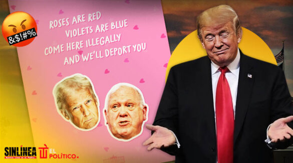 Casa Blanca se burla de migrantes con imagen de San Valentín