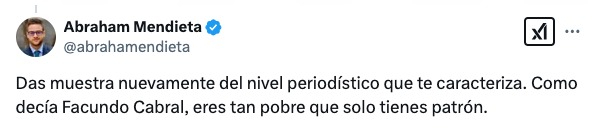 Eres tan pobre que solo tienes patrón