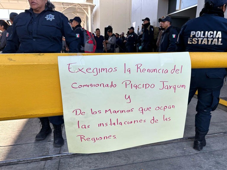 Exigencias de policías estatales a gobierno de Salomón Jara