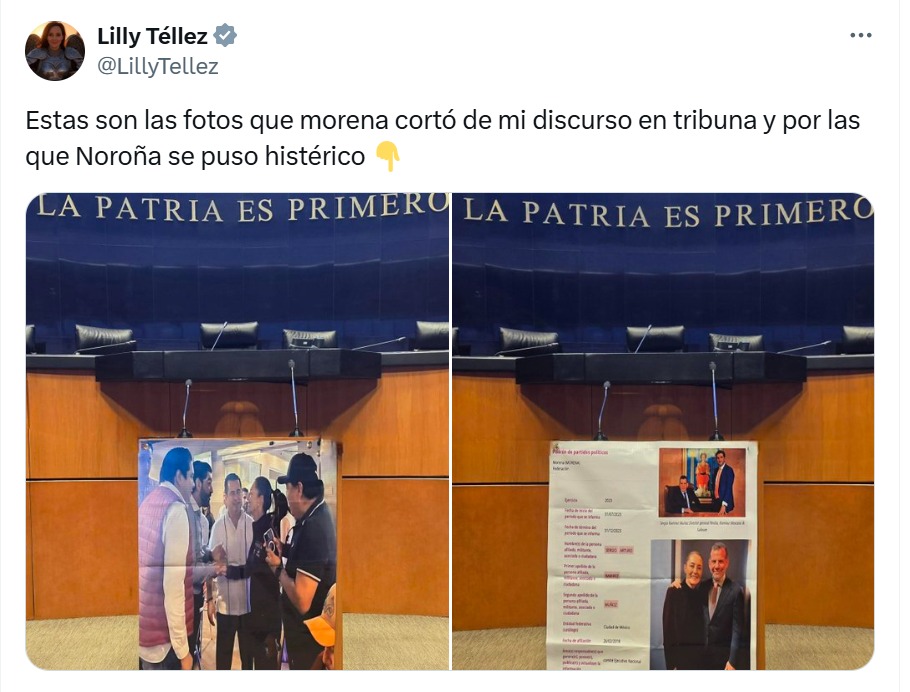 Fotos Téllez en Senado