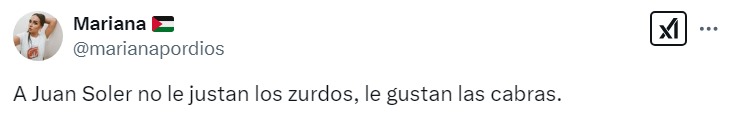 Internautas responden a Juan Soler