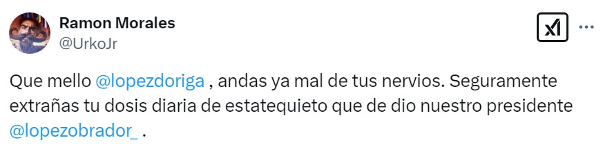 Extraña a AMLO