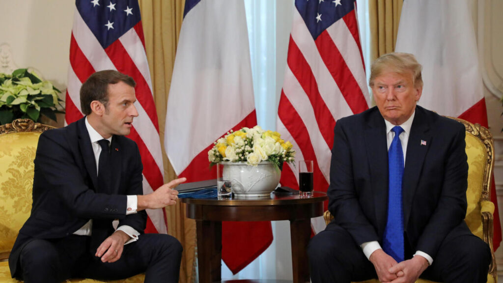 Reunión Macron y Trump