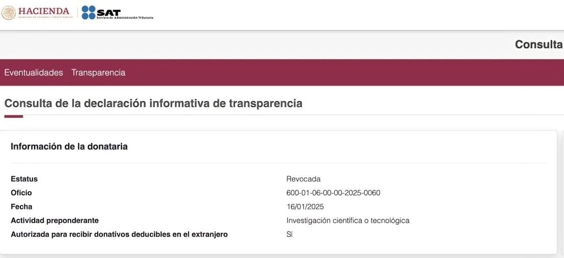 MCCI pierde donaciones en México