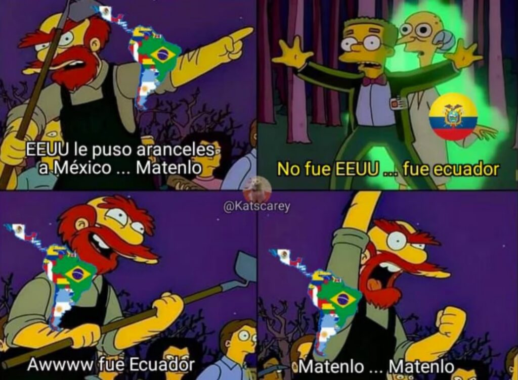 Meme Simpsons, Ecuador