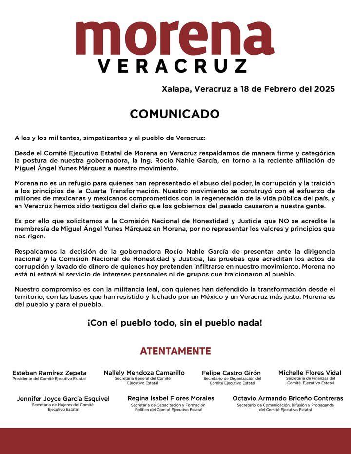 Morenistas contra Yunes