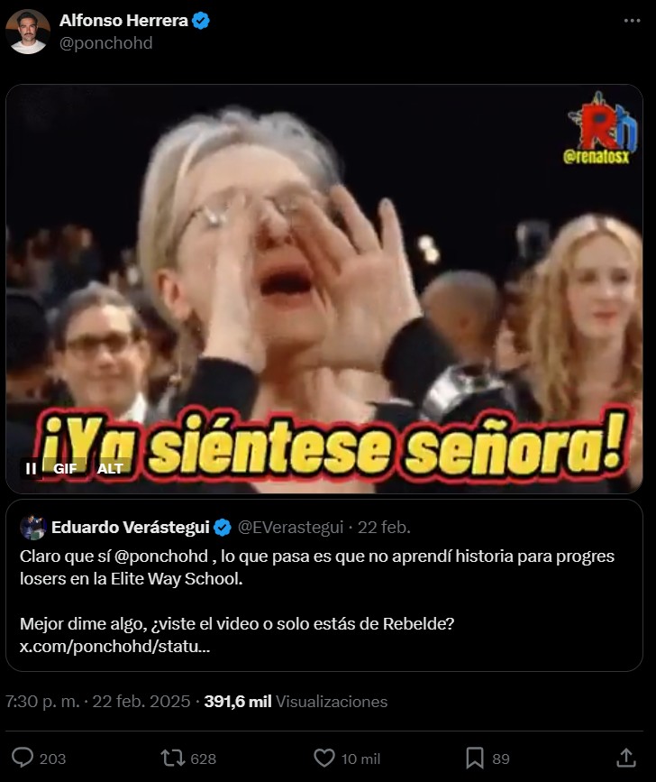 Poncho Herrera manda a callar a Verástegui