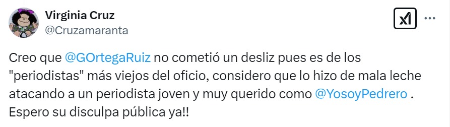 Redes simpatizan con Manuel Pedrero